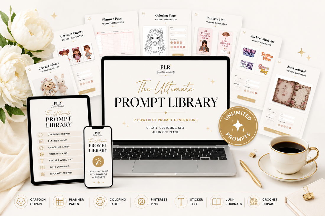 The Ultimate AI Prompt Builder Bundle: Create Digital Products Faster with AI