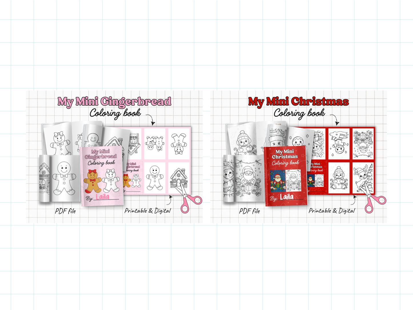 Mini Coloring Book Bundle with Commercial Use