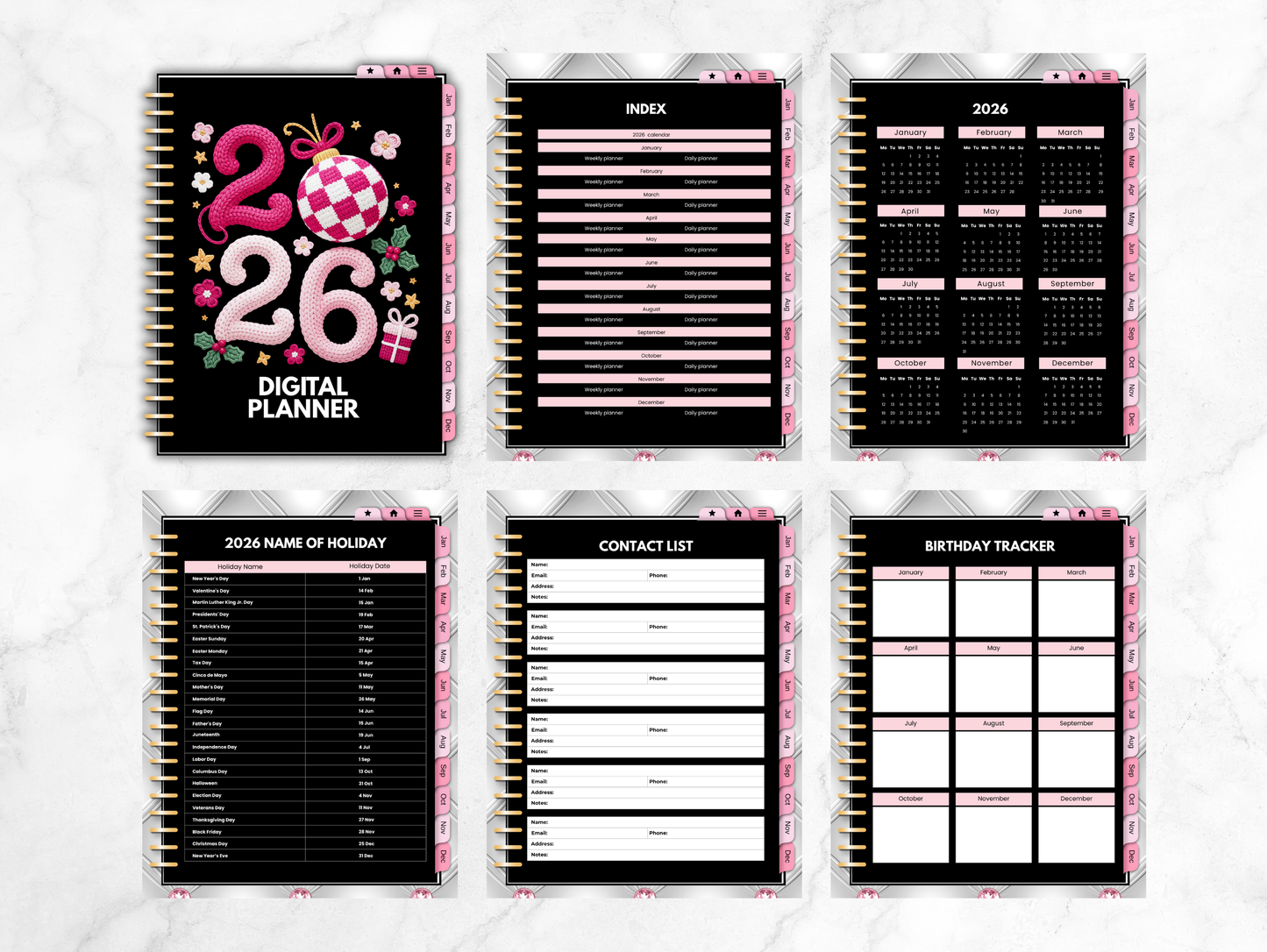 2026 Digital planner Crochet design trend