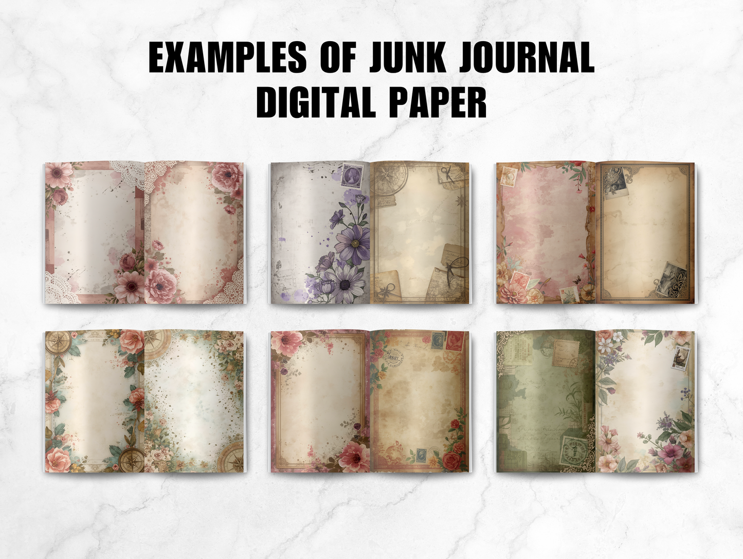 Junk Journal Digital Paper Prompt Generator