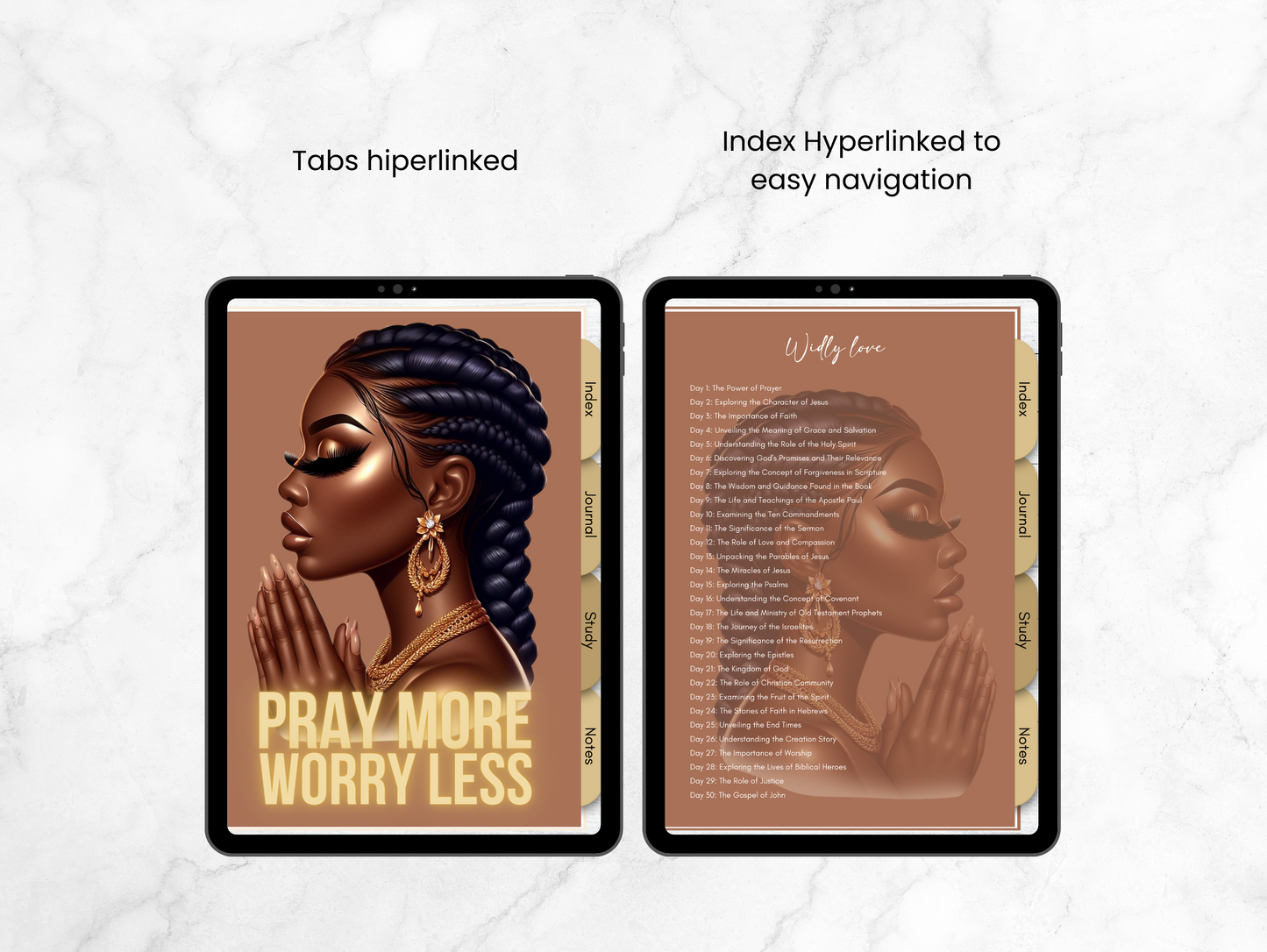 PLR Digital 30 Day Bible Study Guide Canva Journal