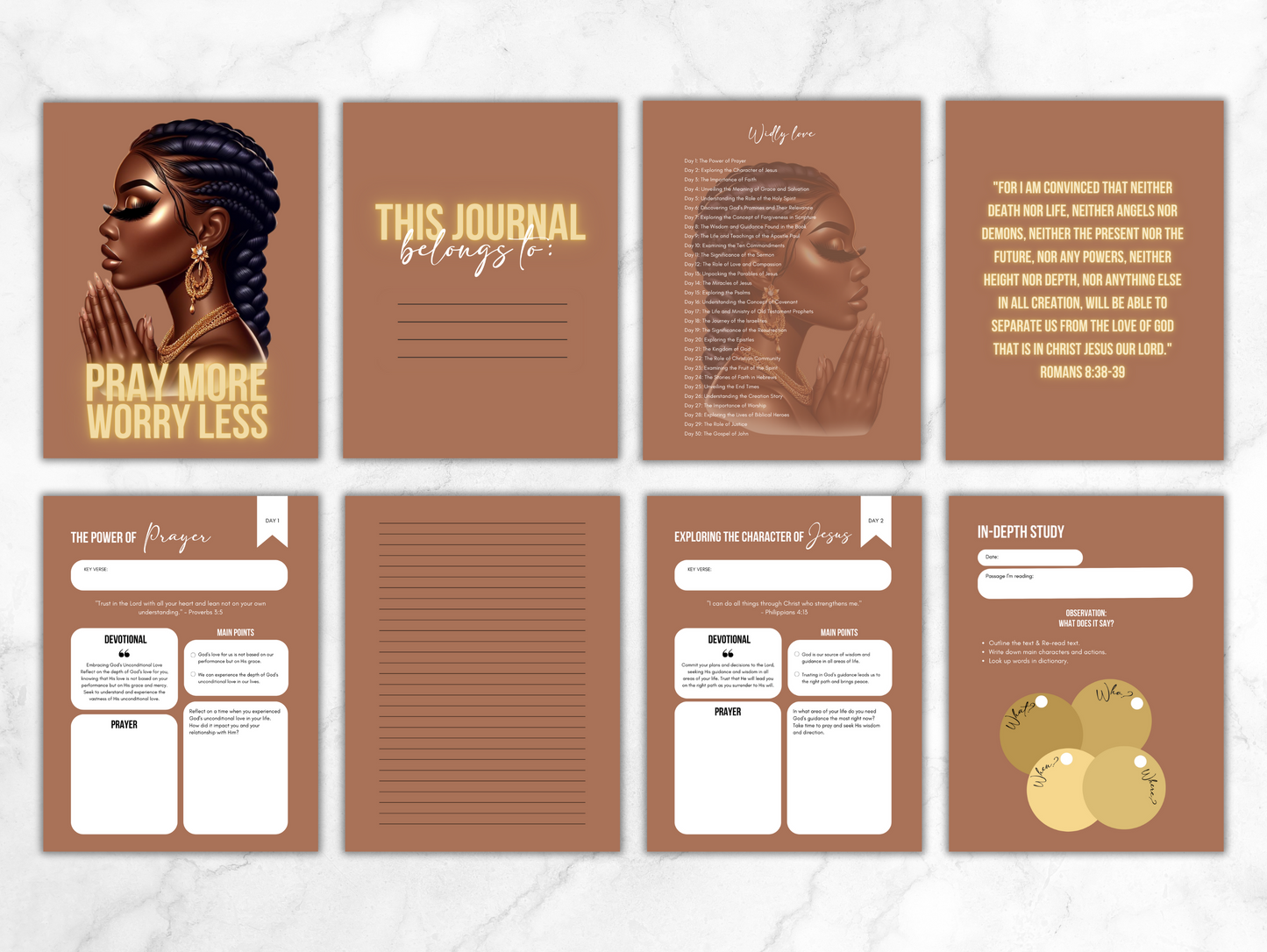 PLR Printable Bible study guide journal
