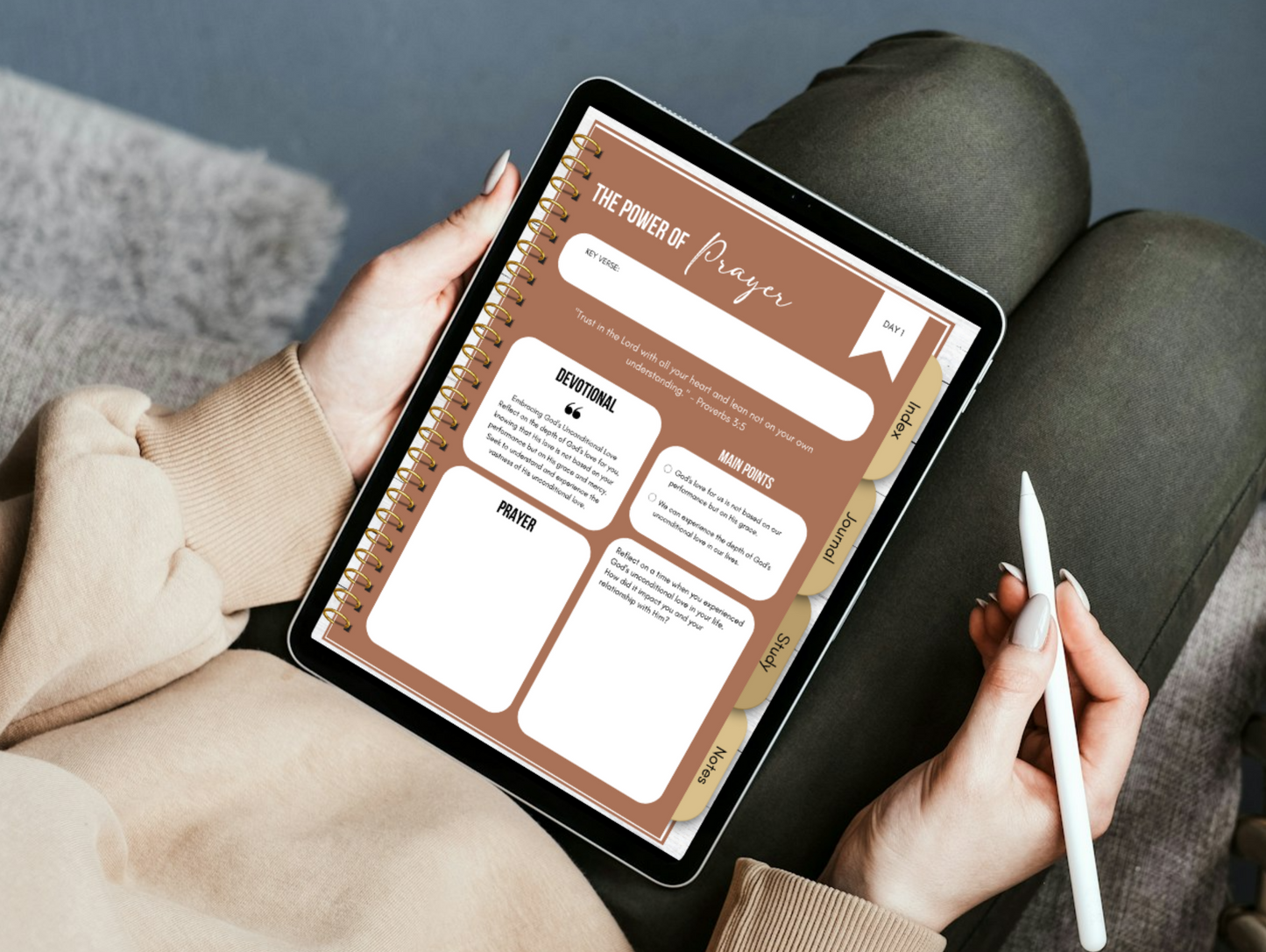 PLR Digital 30 Day Bible Study Guide Canva Journal