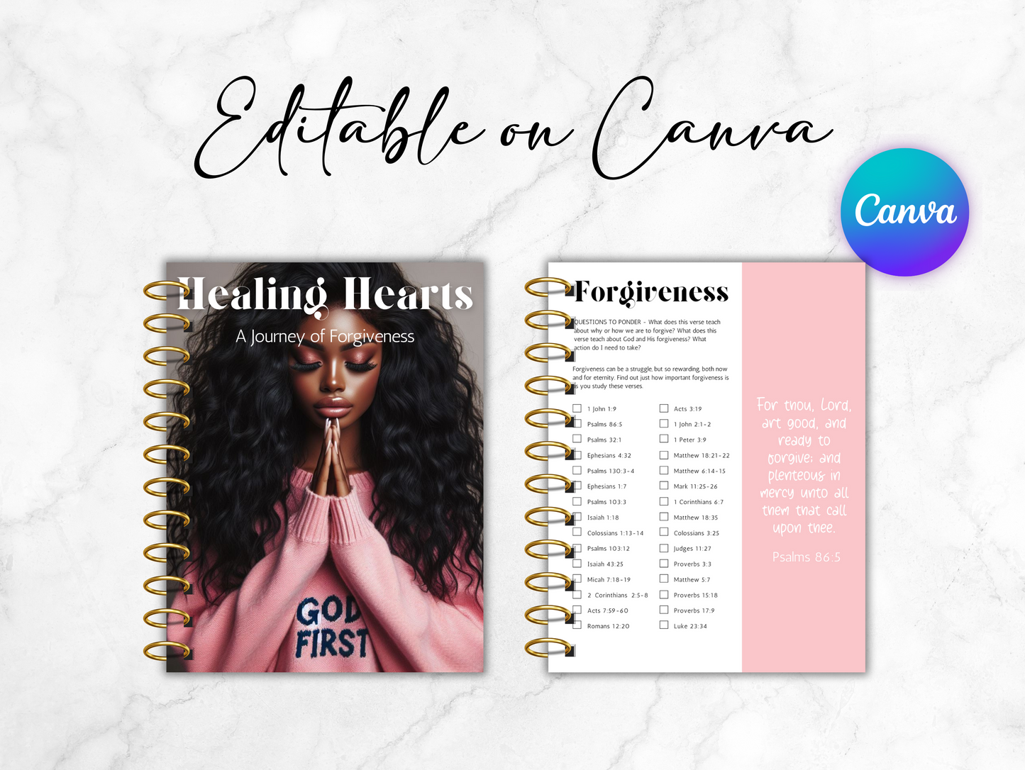 PLR Bible prayer journal template