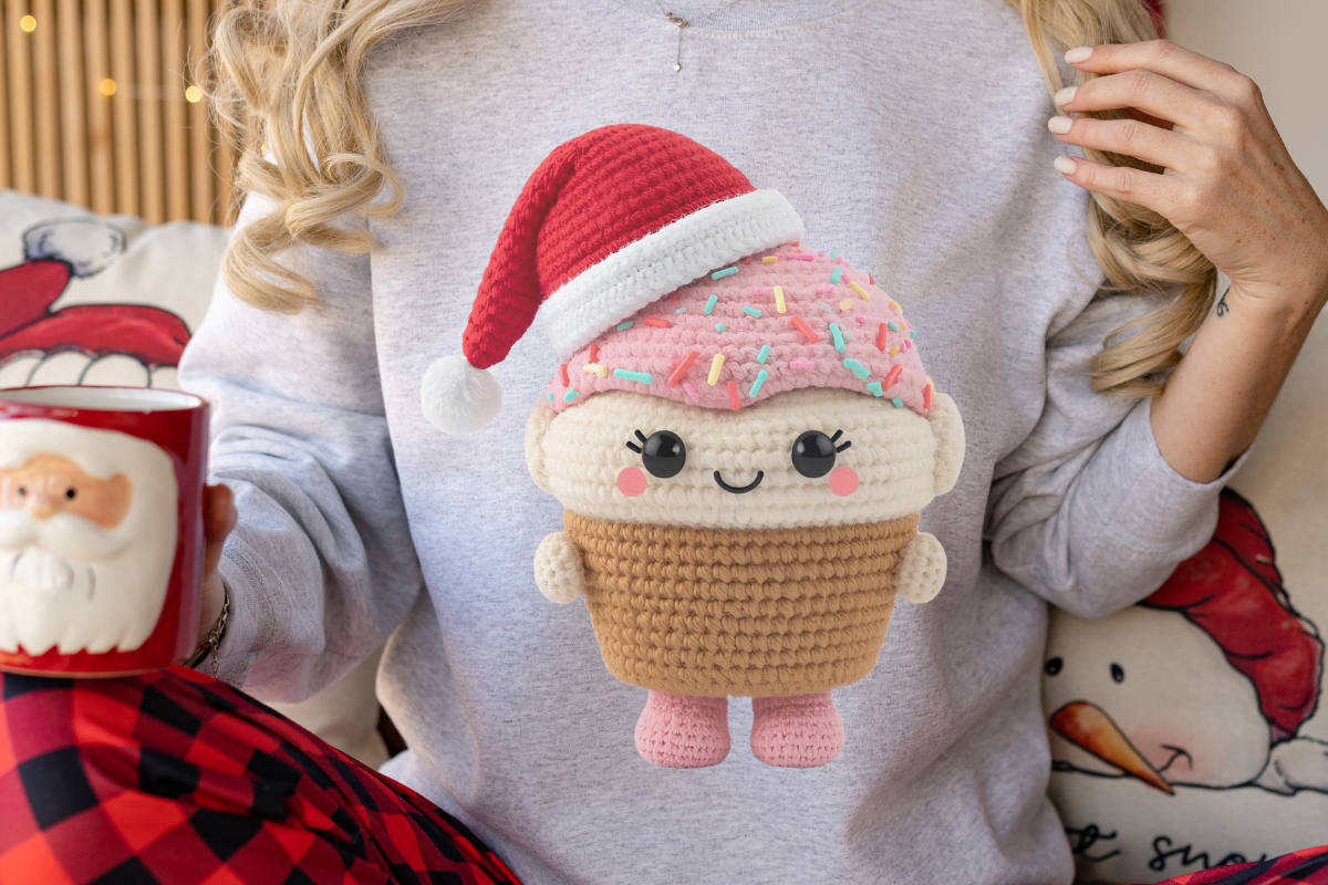 Crochet Trendy Christmas PNG Bundle