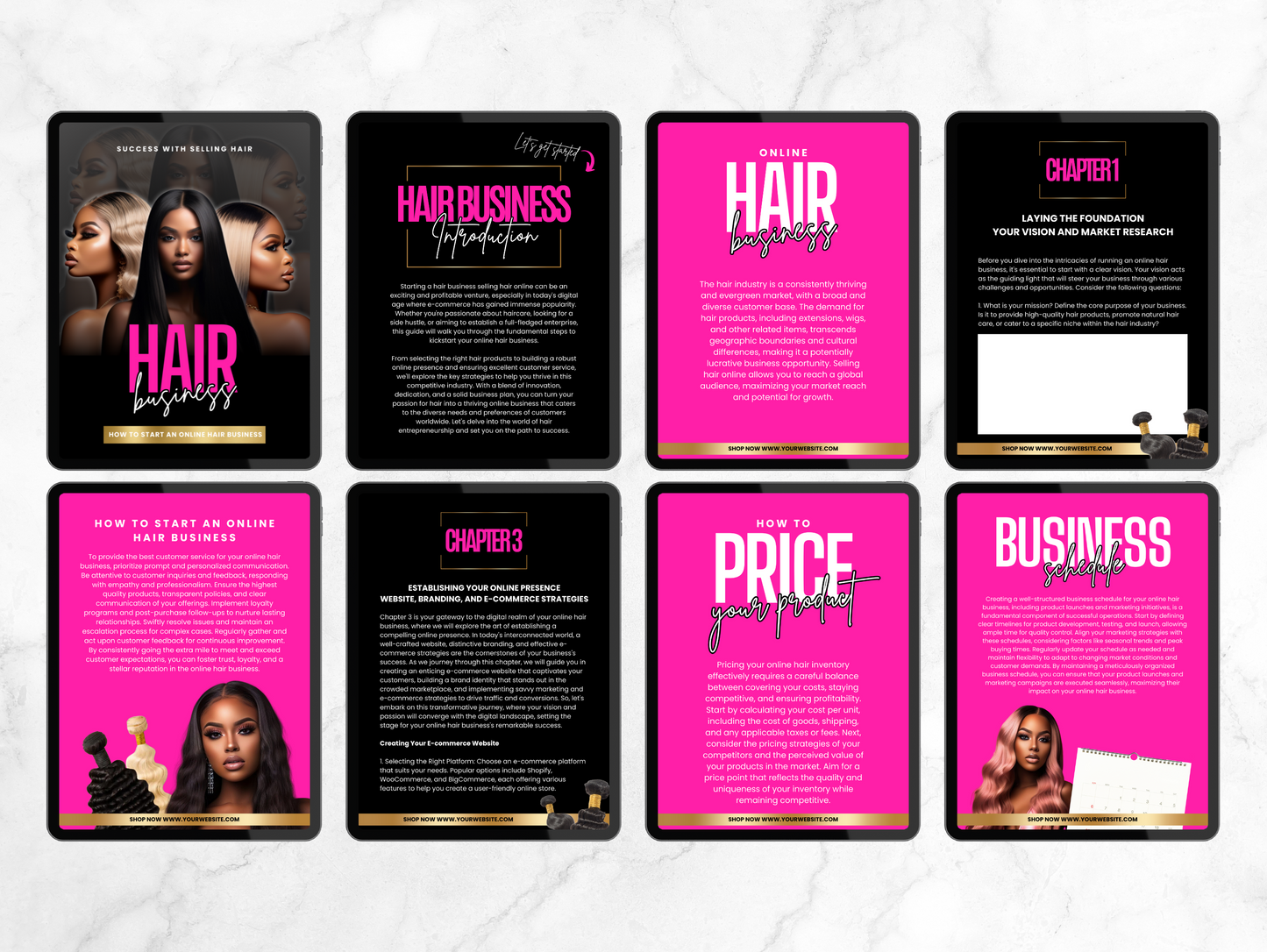 PLR How to Start an Online Hair Business ebook