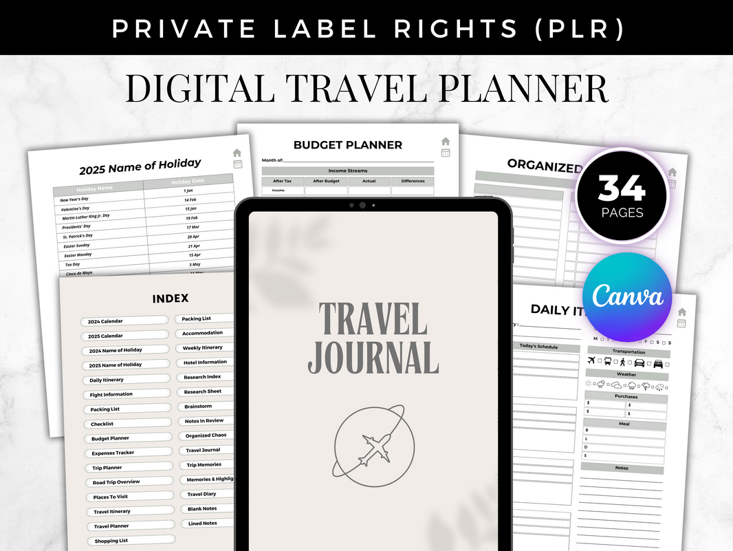 PLR Digital Planner
