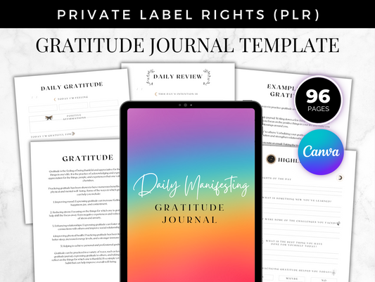 PLR Daily Manifesting Gratitude Journal