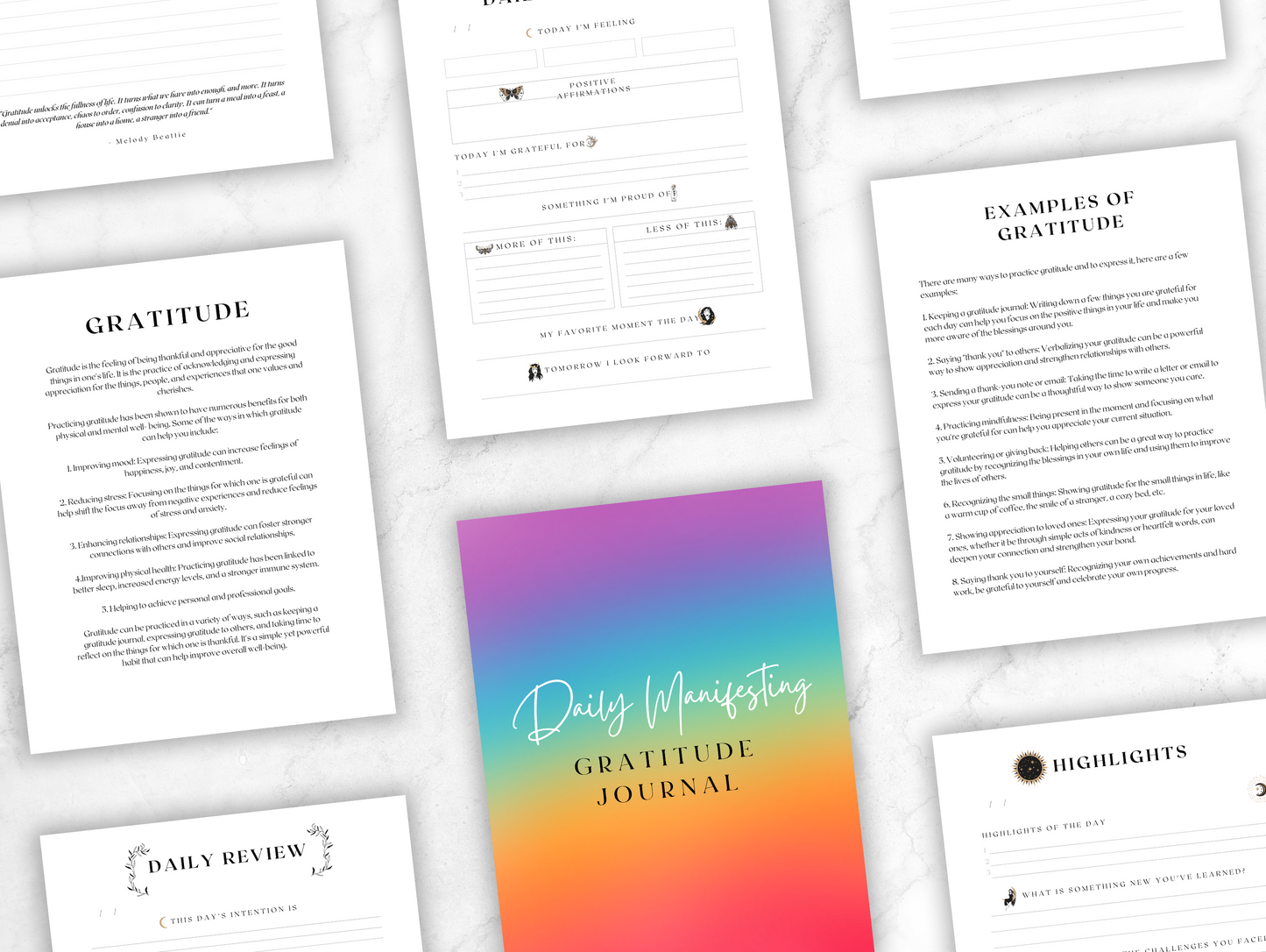 PLR Daily Manifesting Gratitude Journal