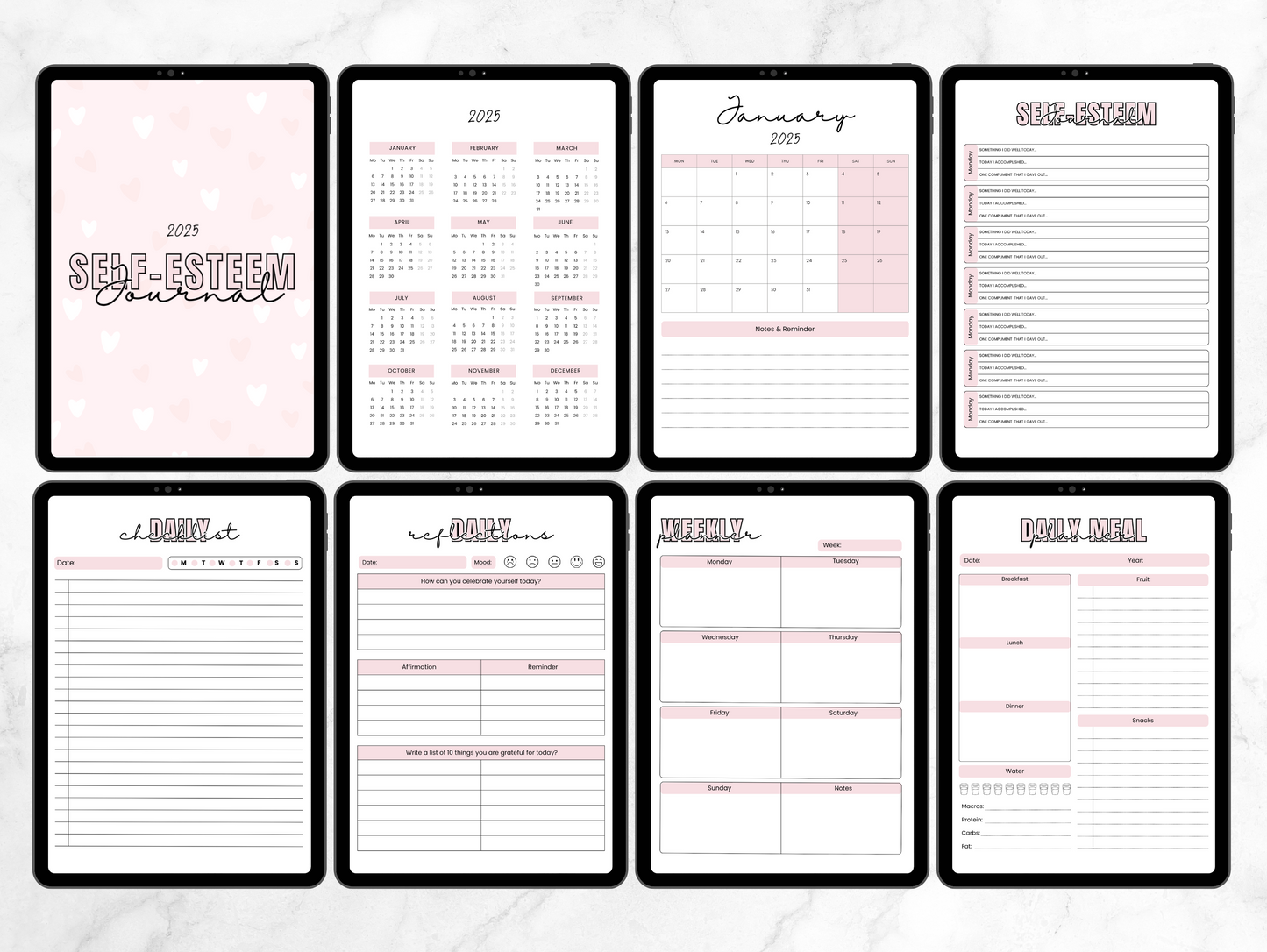 PLR 2025 Self esteem journal