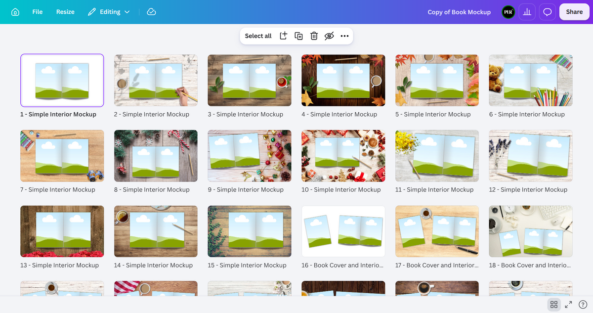 Editable Canva Book Template