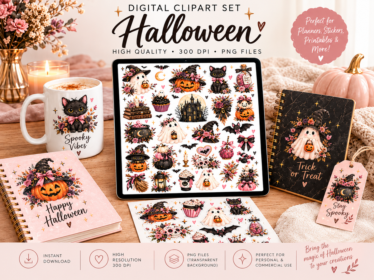 Halloween Clipart Set
