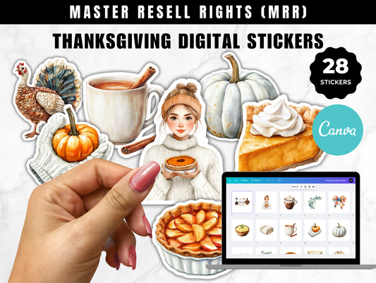 Thanksgiving Digital Stickers