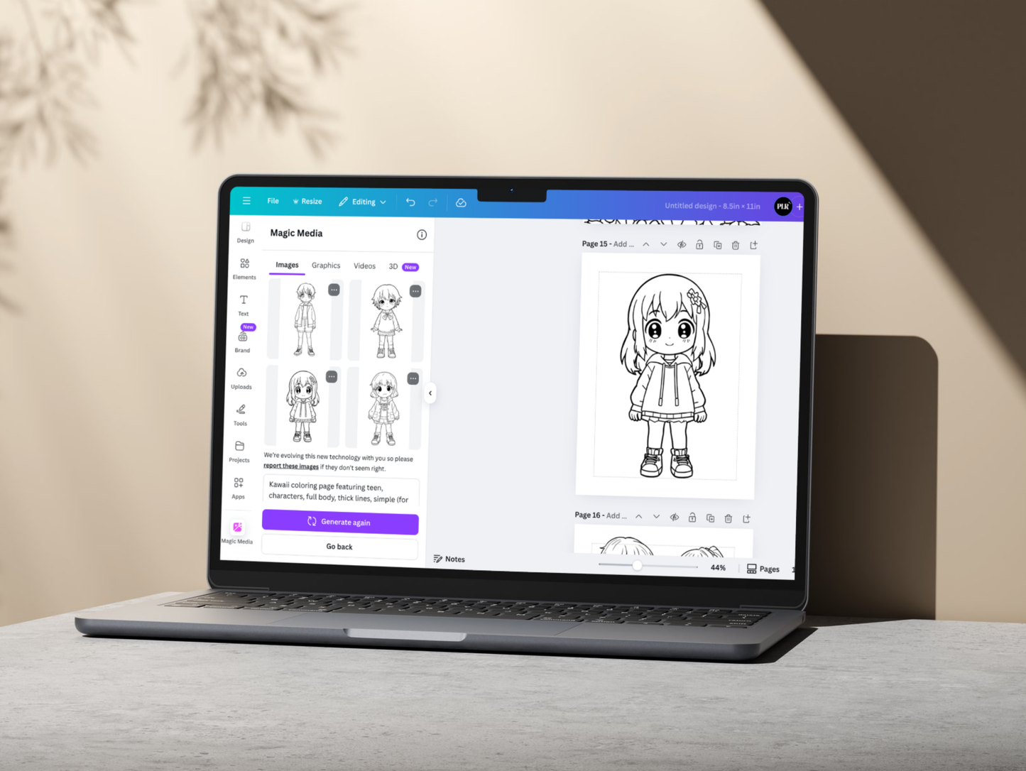 Coloring Page Prompt Generator
