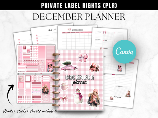 PLR December planner