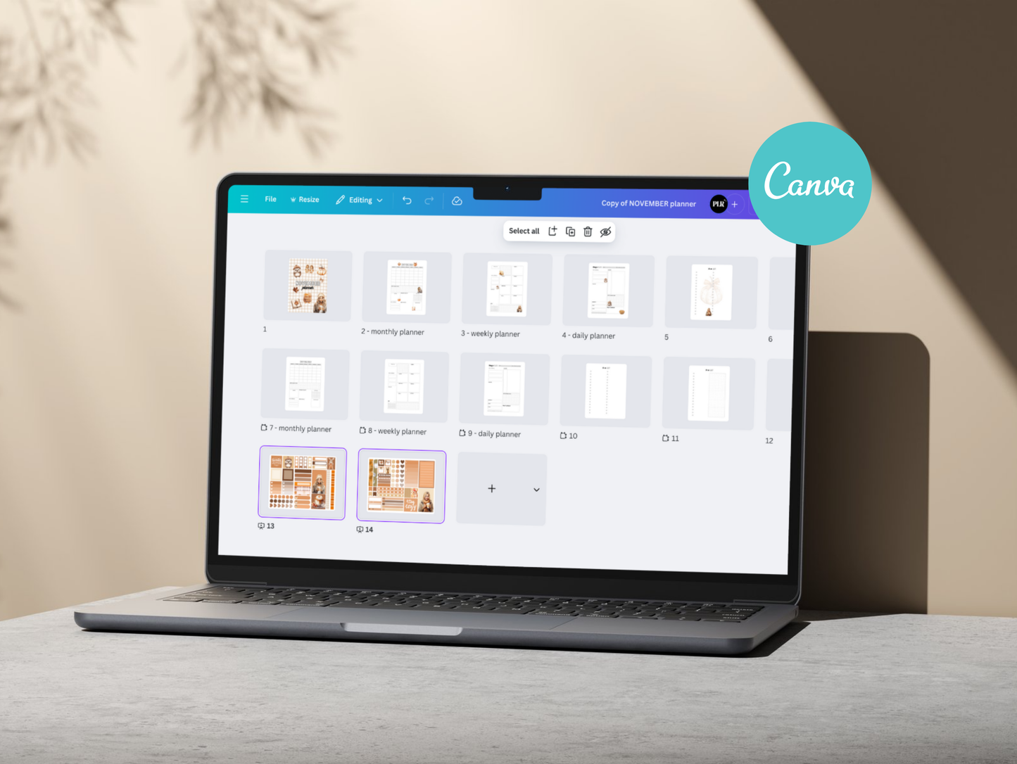 PLR November Planner