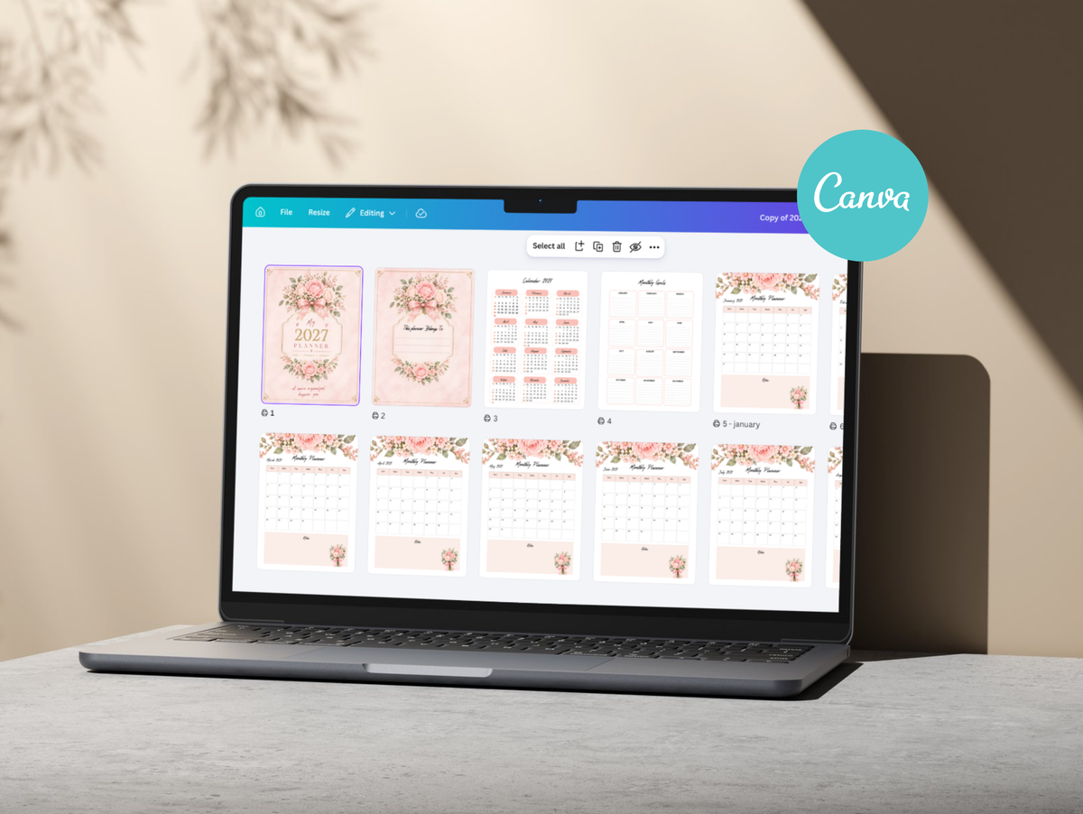 2027 planner with master resell rights