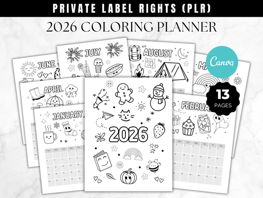 2026 Coloring Planner