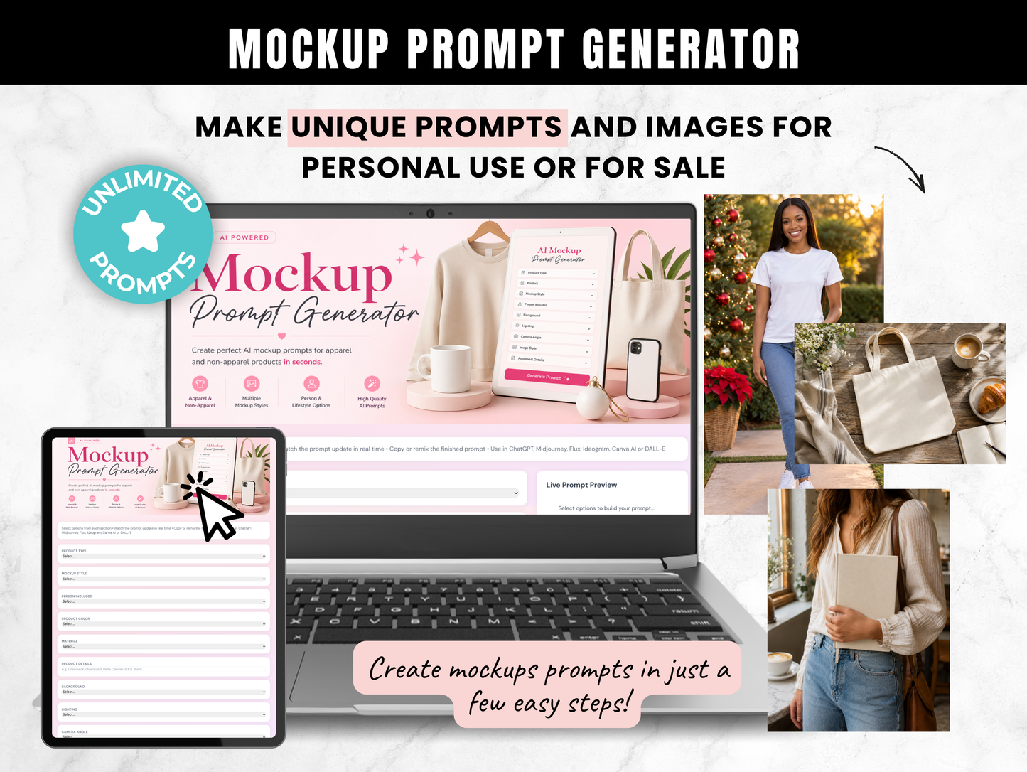 AI Mockup Prompt Generator