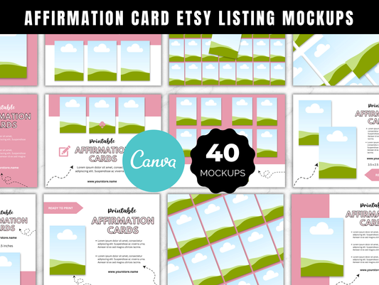 40 Etsy Card Listing Mockups