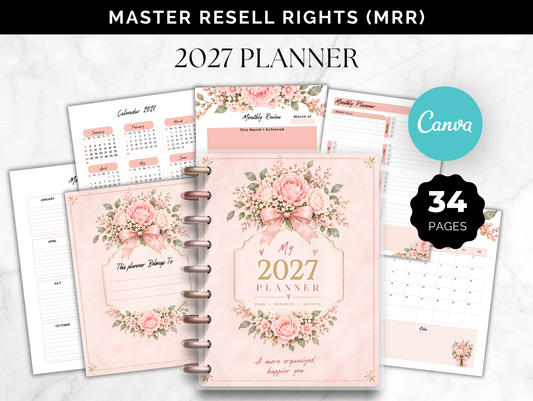2027 planner with master resell rights