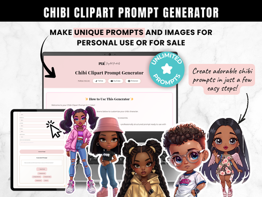 Chibi Clipart Prompt Generator