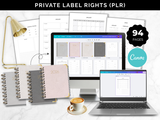PLR 2026 Minimal Digital Planner