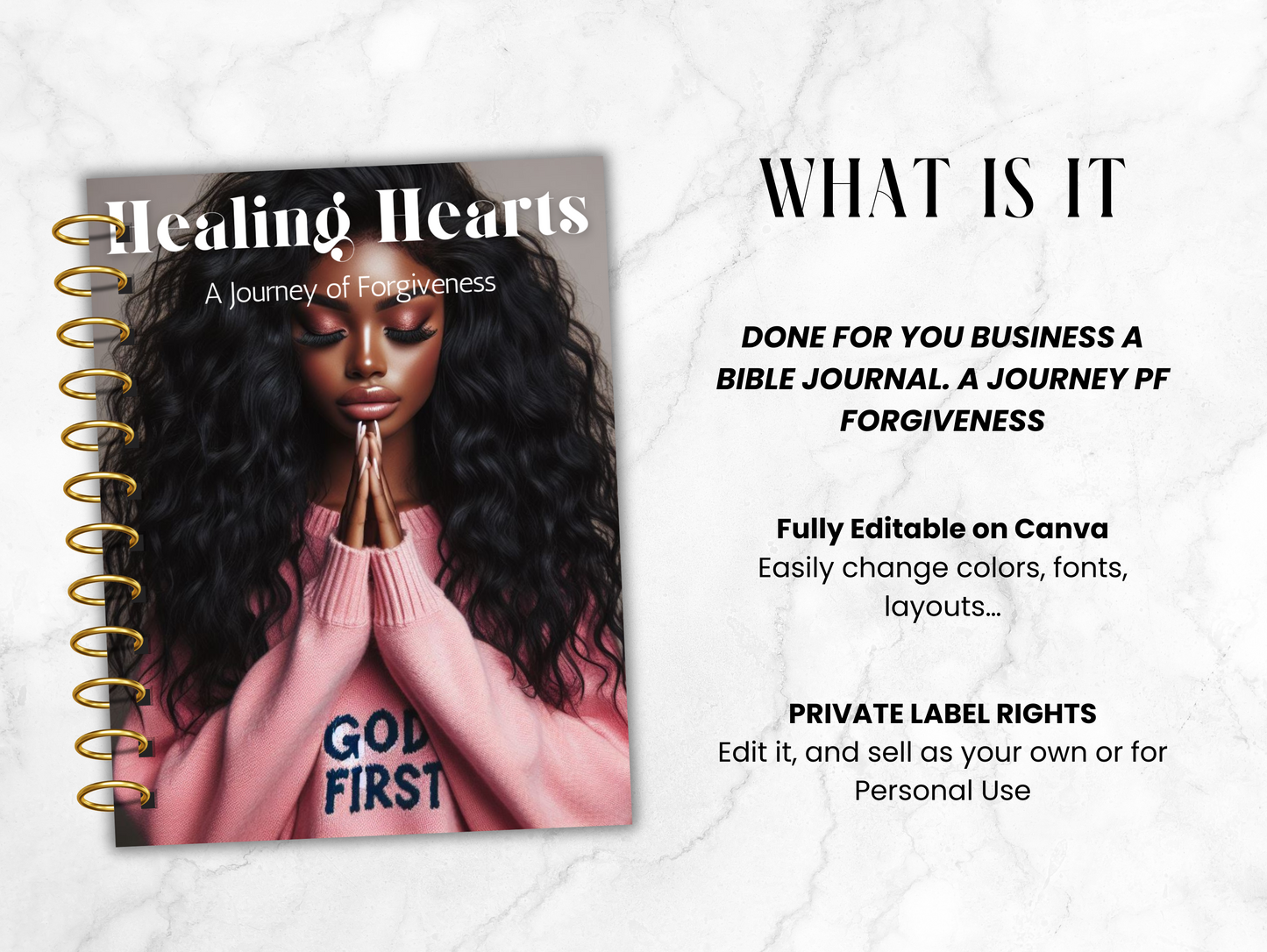 PLR Bible prayer journal template
