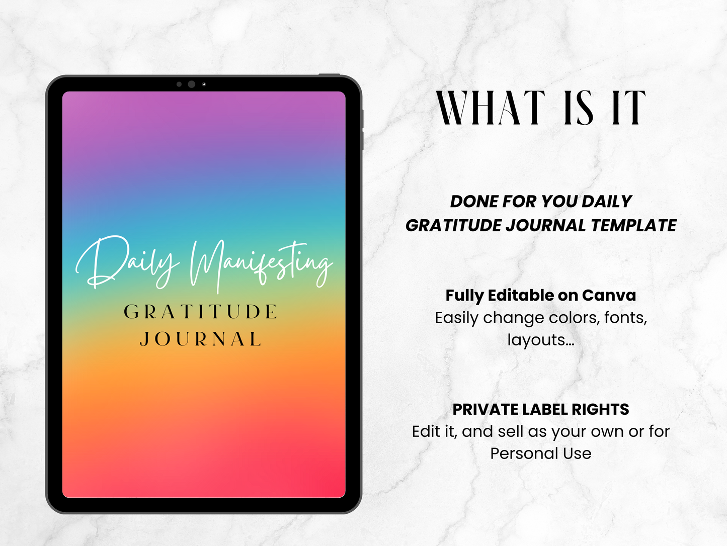 PLR Daily Manifesting Gratitude Journal