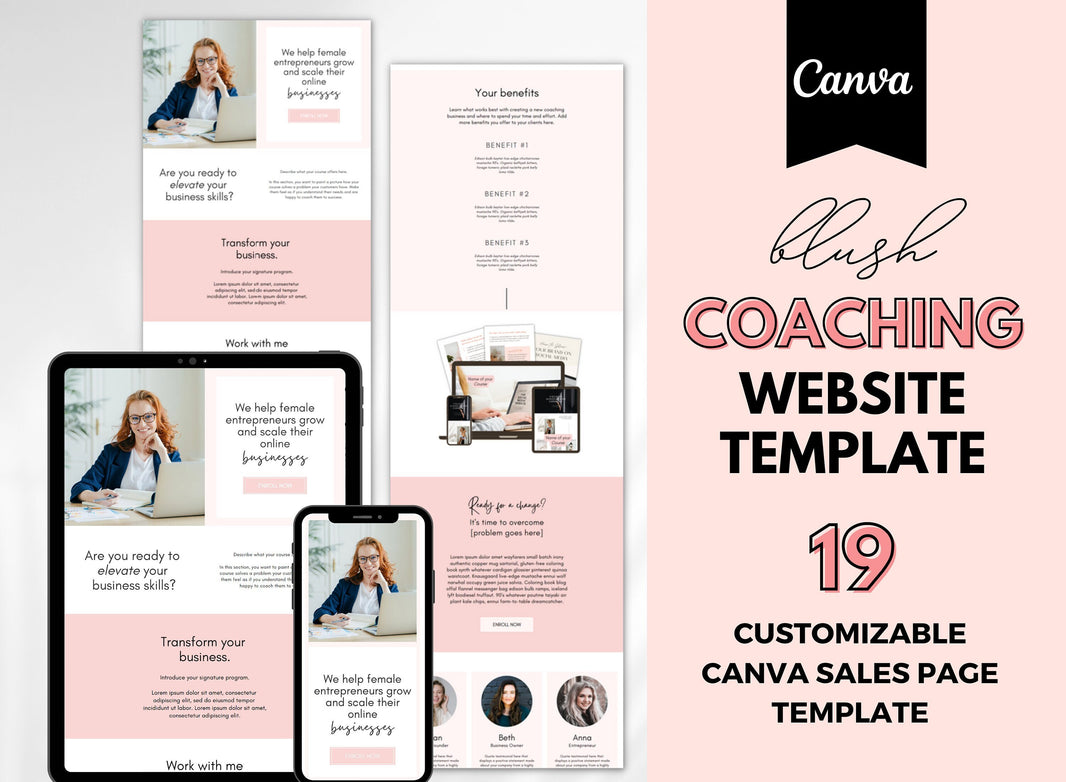PLR Canva Website Templates PLR Digital Planner PLR Canva Website Templates PLR Digital Planner