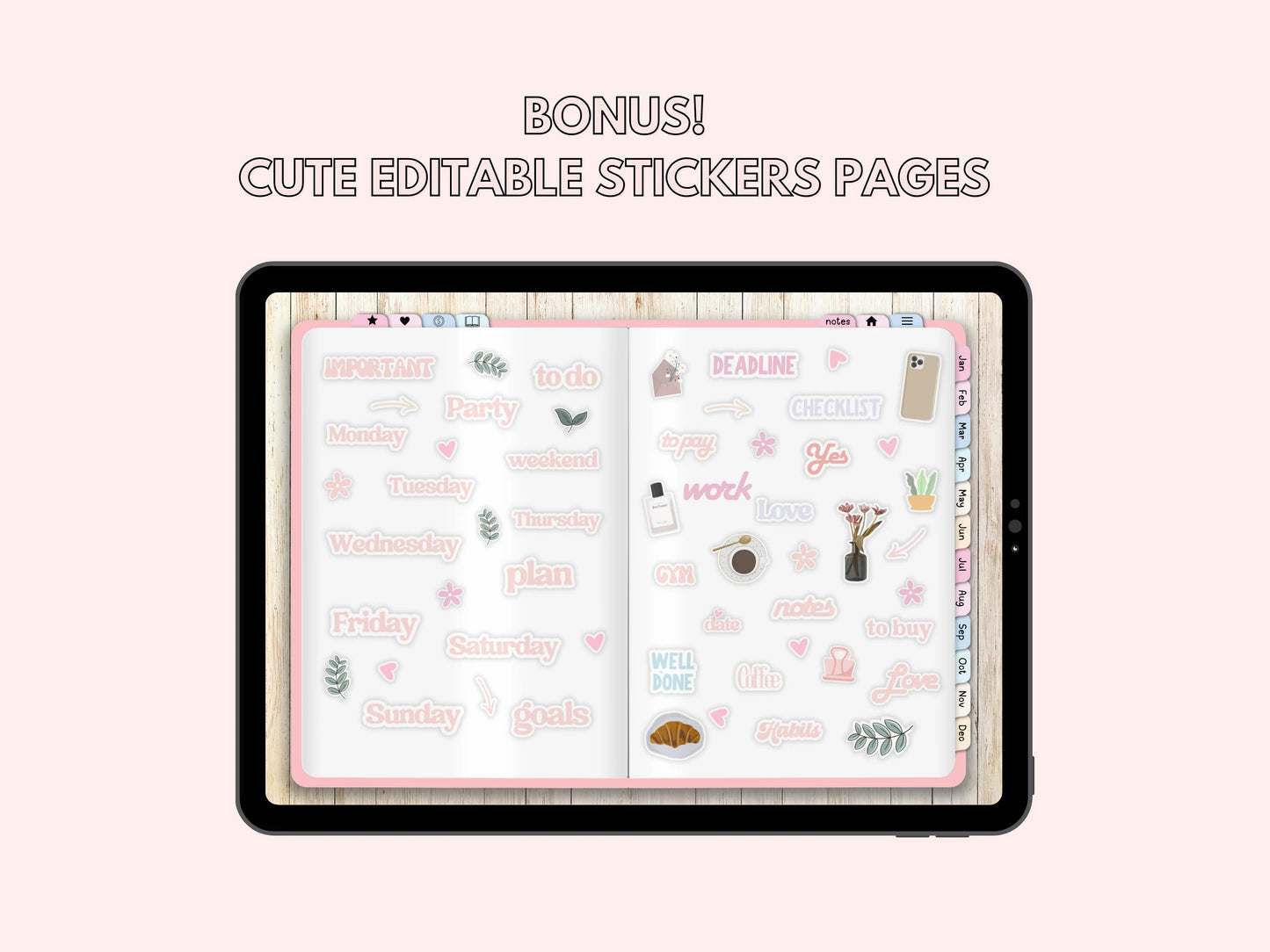 Premade Bullet Journal Template PLR Digital Planner Premade bullet journal template plr digital planner