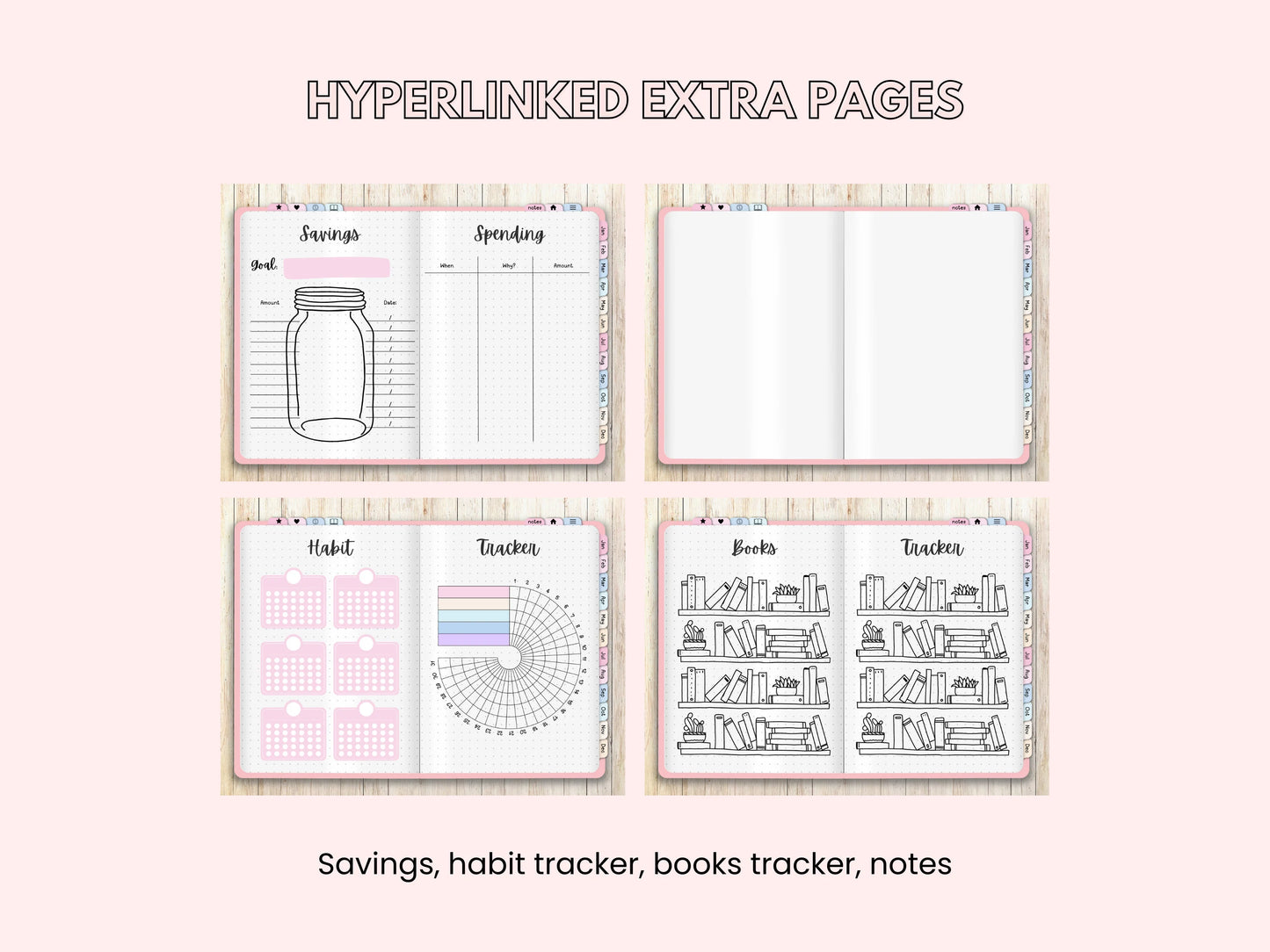 Premade Bullet Journal Template PLR Digital Planner Premade bullet journal template plr digital planner