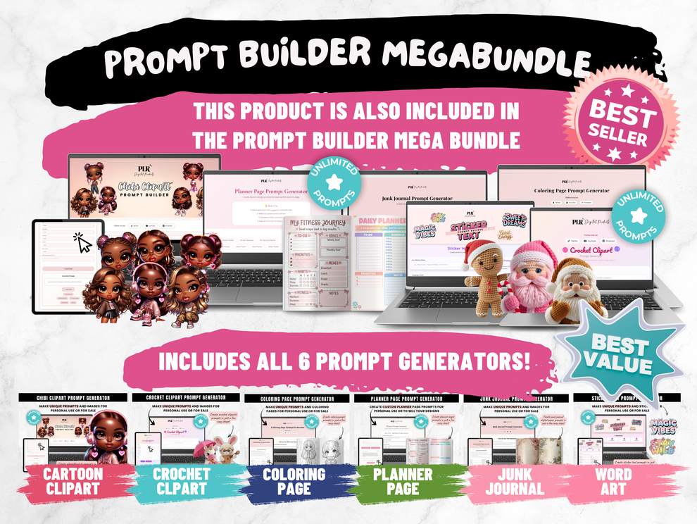 Planner Prompt Generator – PLR Digital Planner