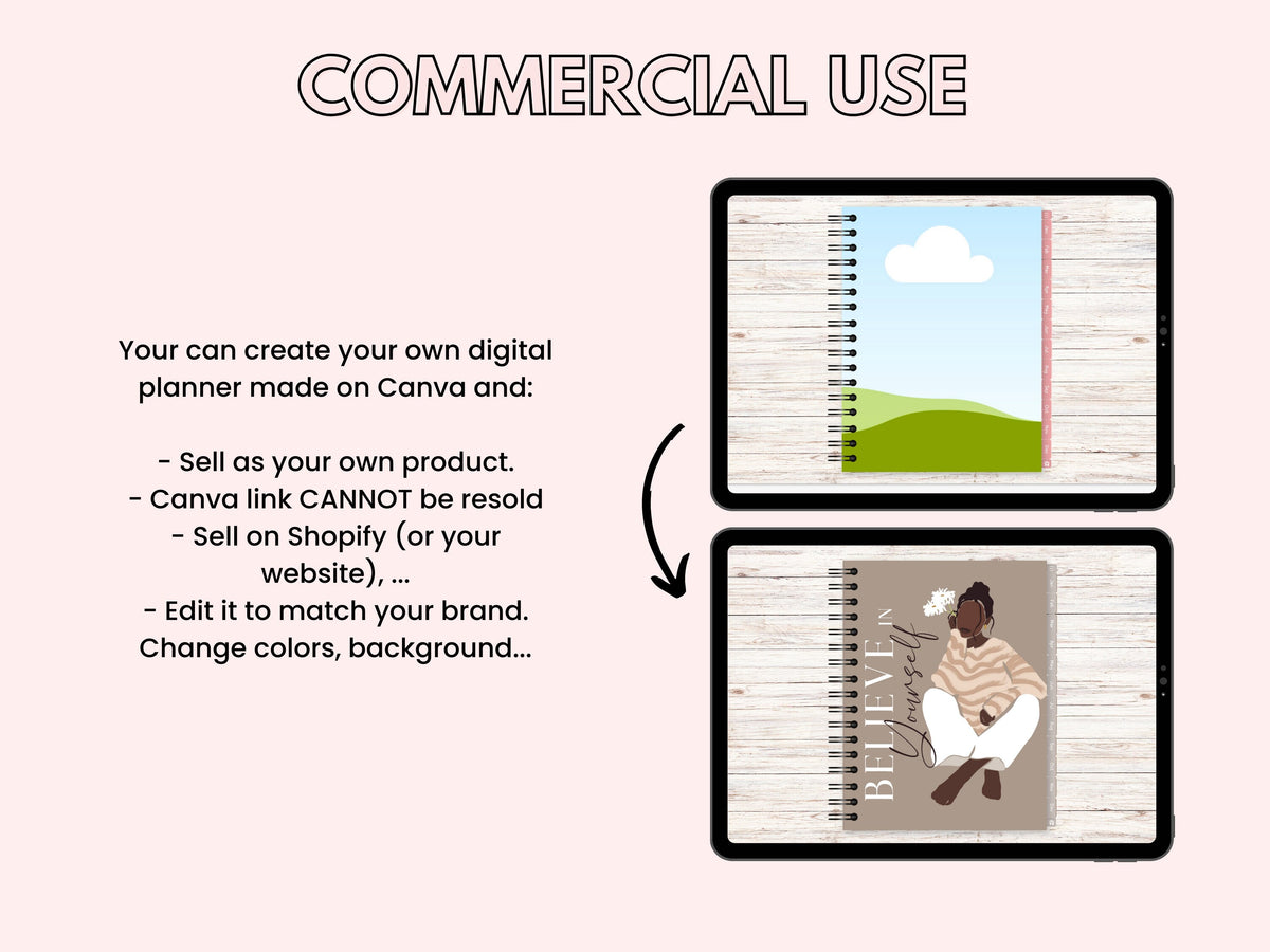 Canva Digital Planner Template – PLR Digital Planner