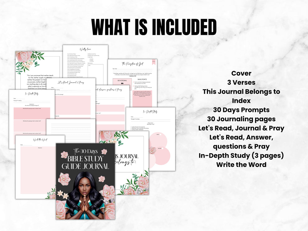 Bible Study Guide Digital Journal Template – PLR Digital Planner