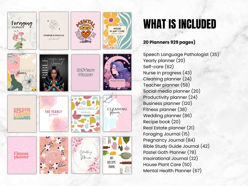 PLR Canva Printable Planner Bundle – PLR Digital Planner